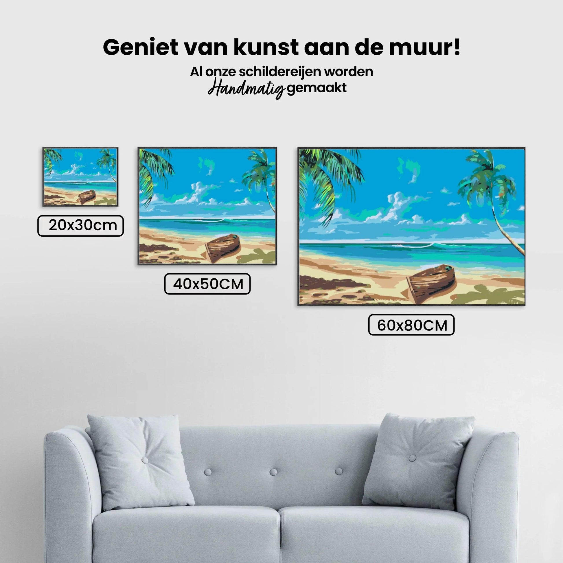 Diamantmaling - Båd på stranden - SEOS Shop ®
