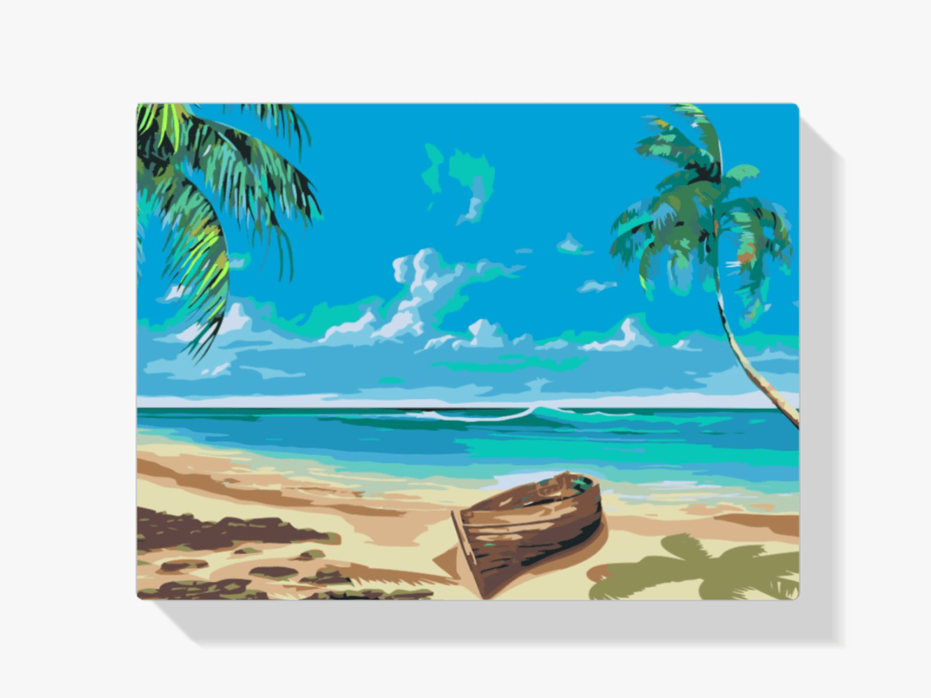 Diamantmaling - Båd på stranden - SEOS Shop ®