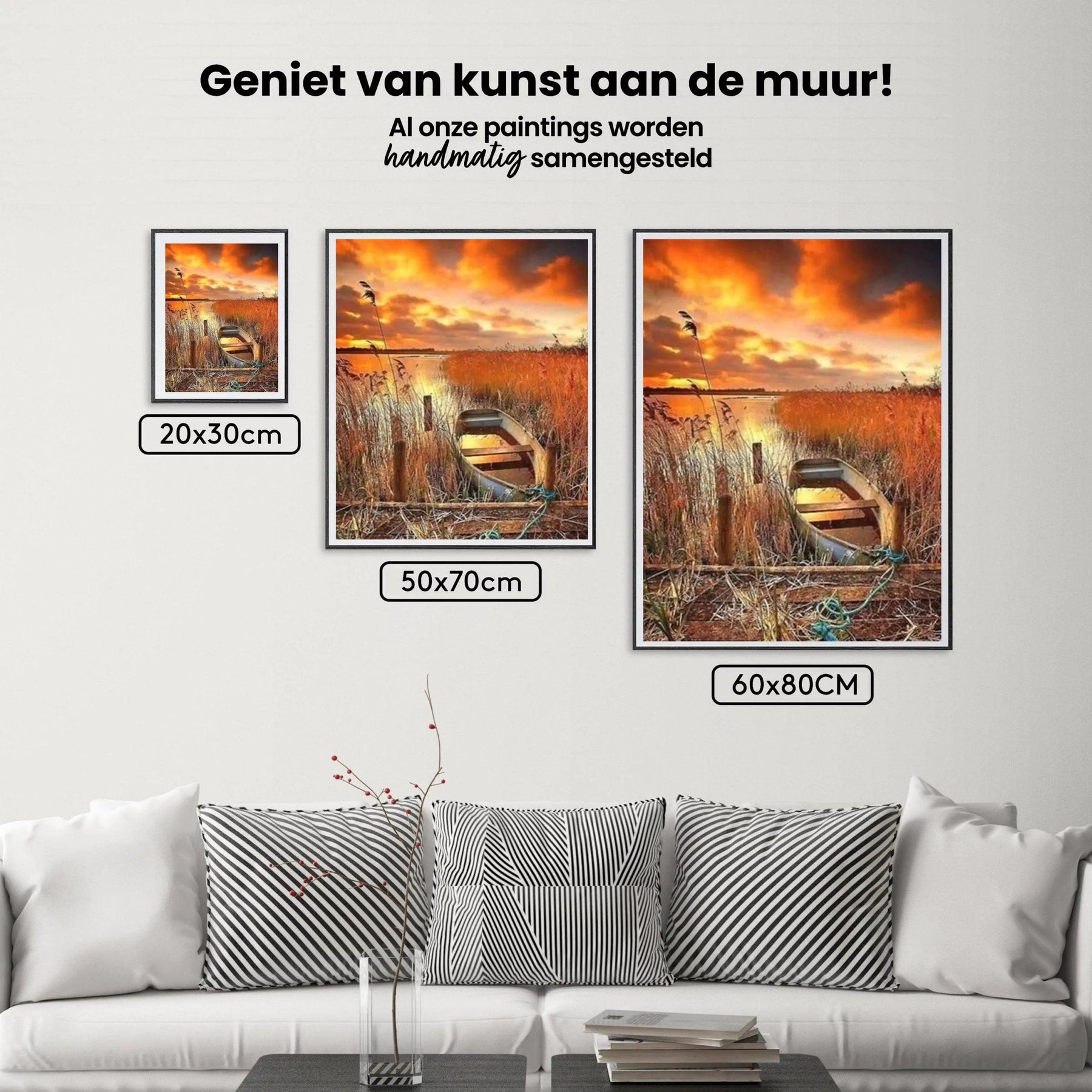 Diamantmaling - Båd på vandet - SEOS Shop ®