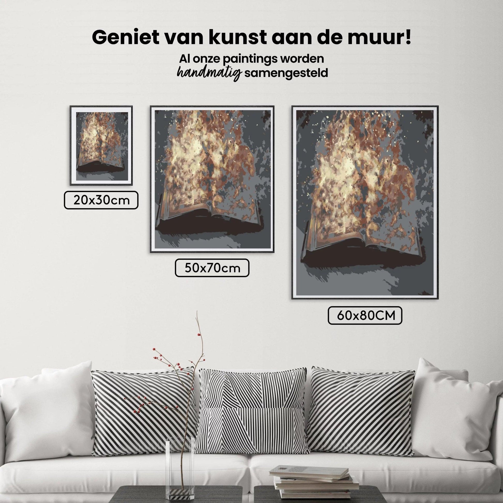 Diamantmaling - Brændende bog - SEOS Shop ®