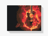 Diamantmaling - Brændende guitar - SEOS Shop ®