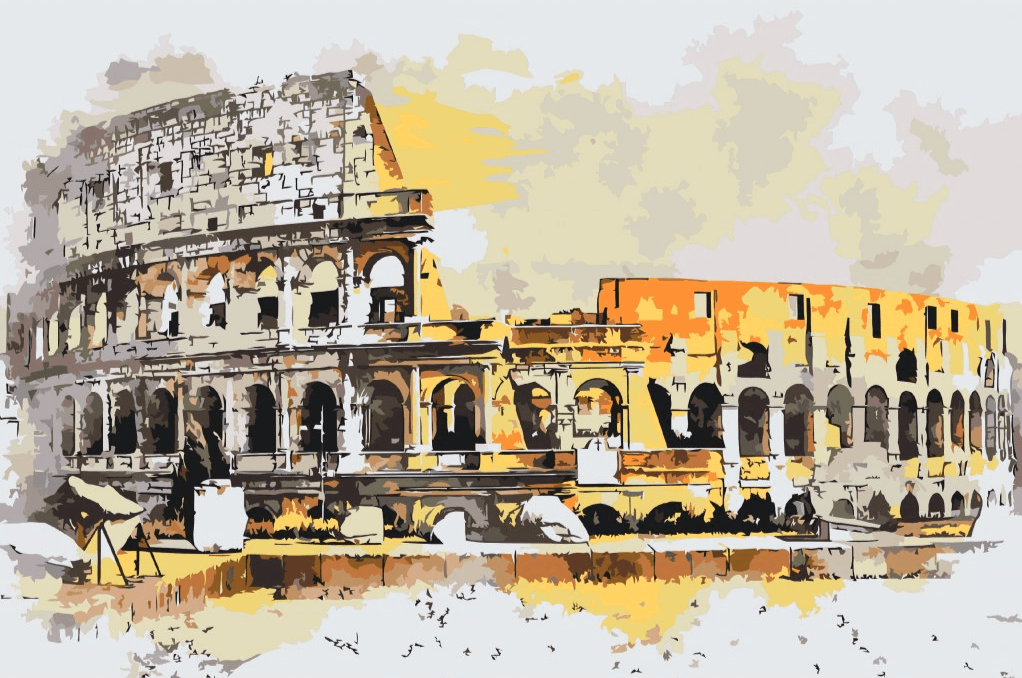 Diamantmaleri - Colosseum-illustrationer - SEOS Shop ®