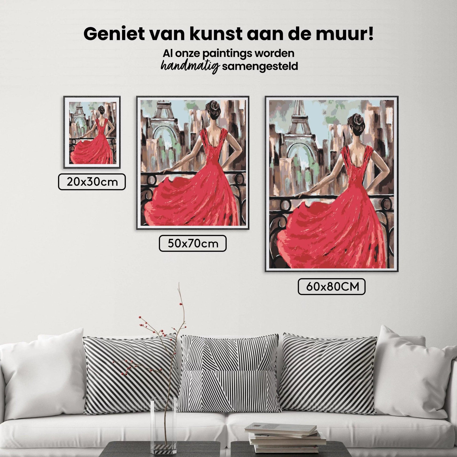 Diamantmaleri - Damen i rødt - SEOS Shop ®