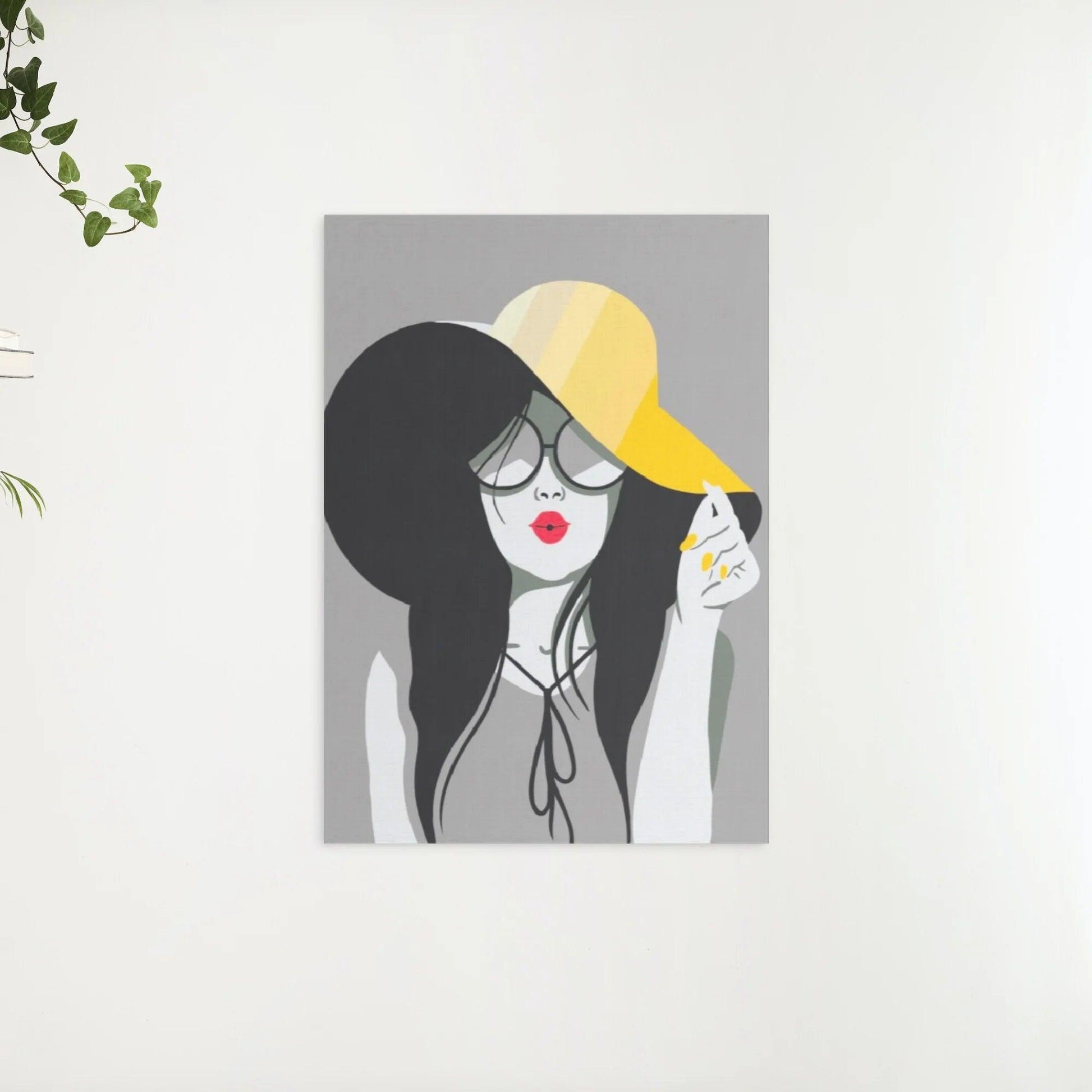 Diamantmaleri - Damen med den gule hat - SEOS Shop ®