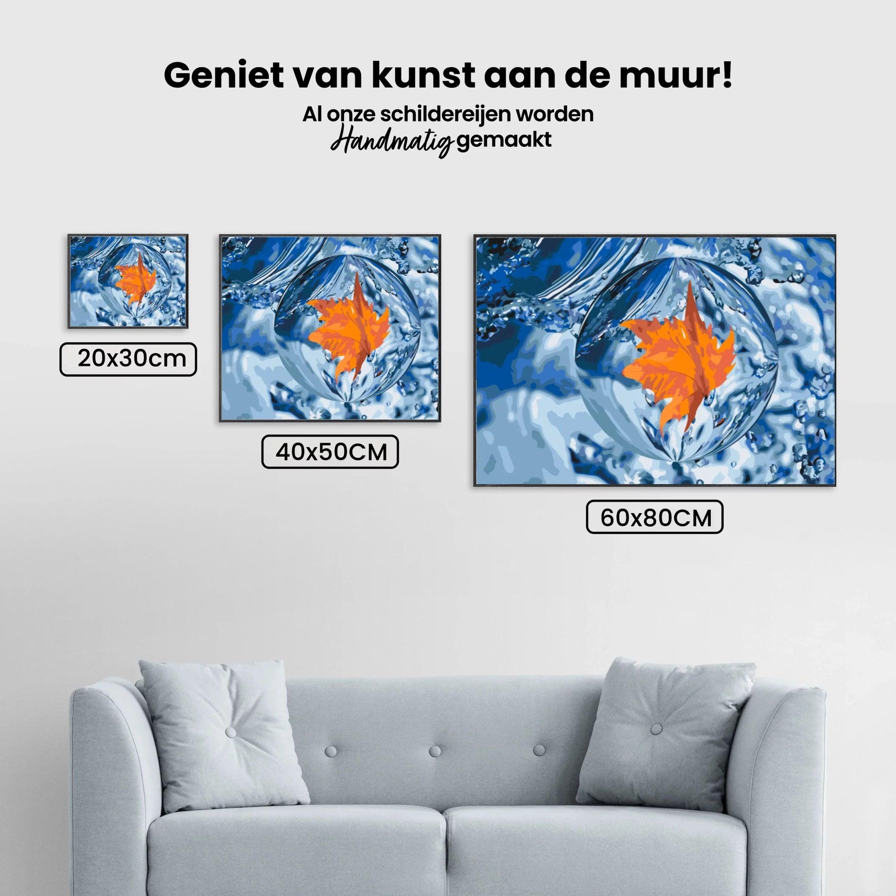 Diamantmaling - Et blad i en dråbe - SEOS Shop ®