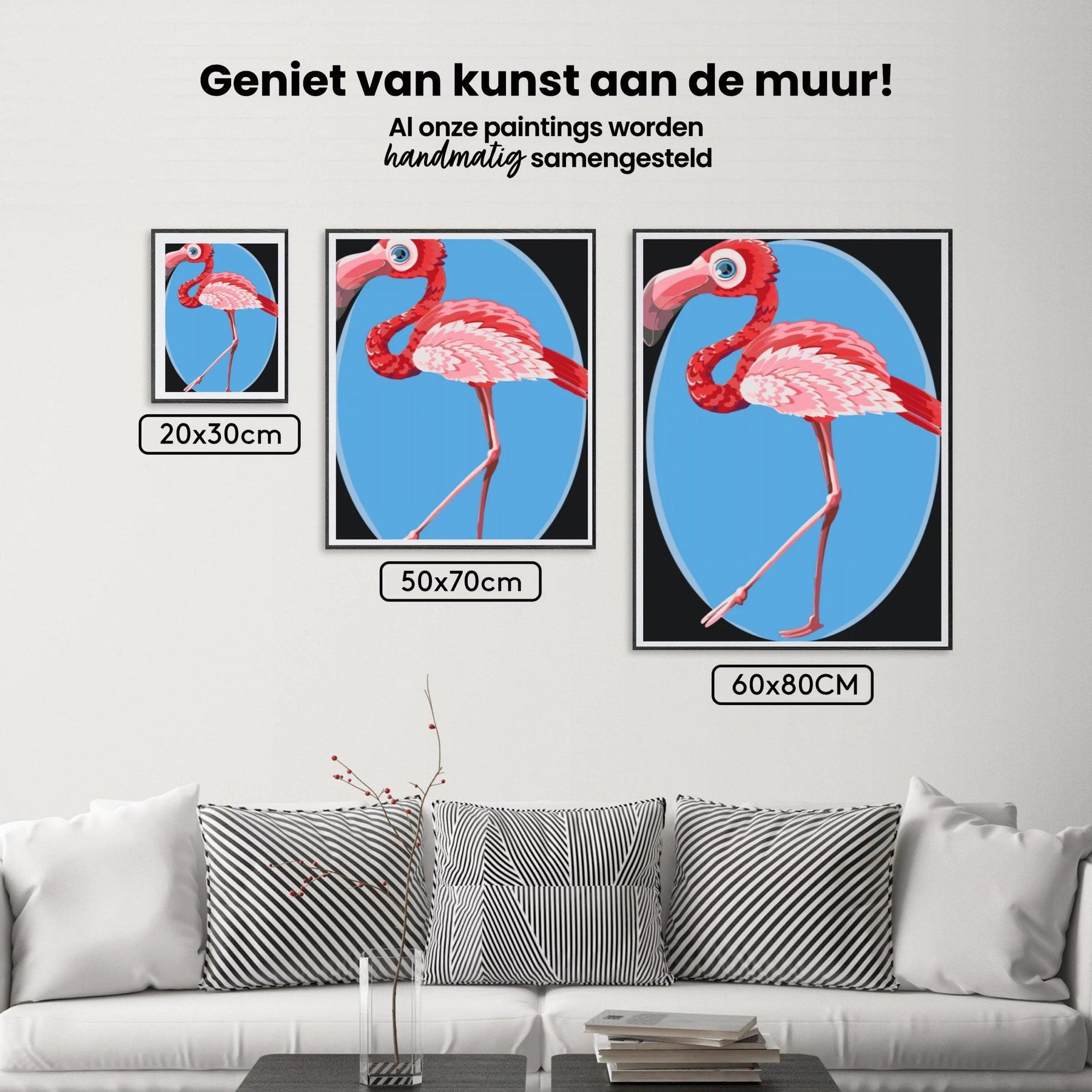 Diamantmaleri - En flamingo med dens ting - SEOS®