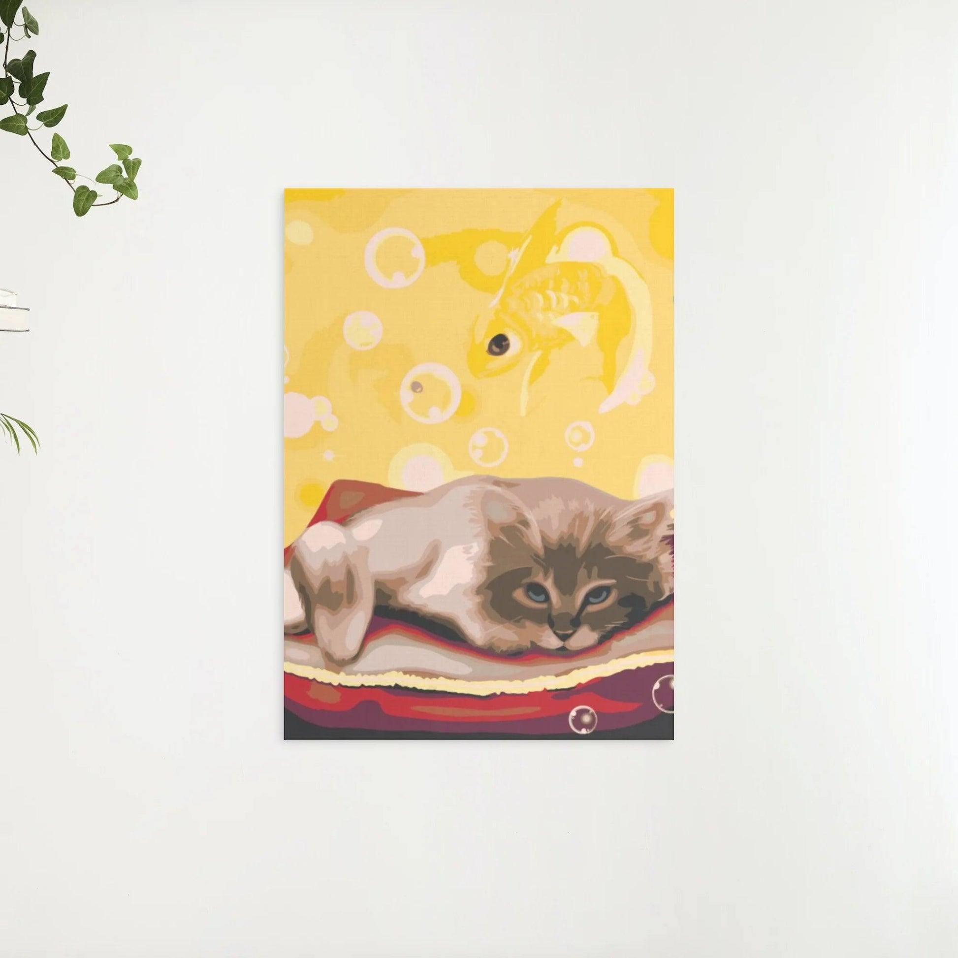 Diamantmaleri - En kat drømmer om en fisk - SEOS®