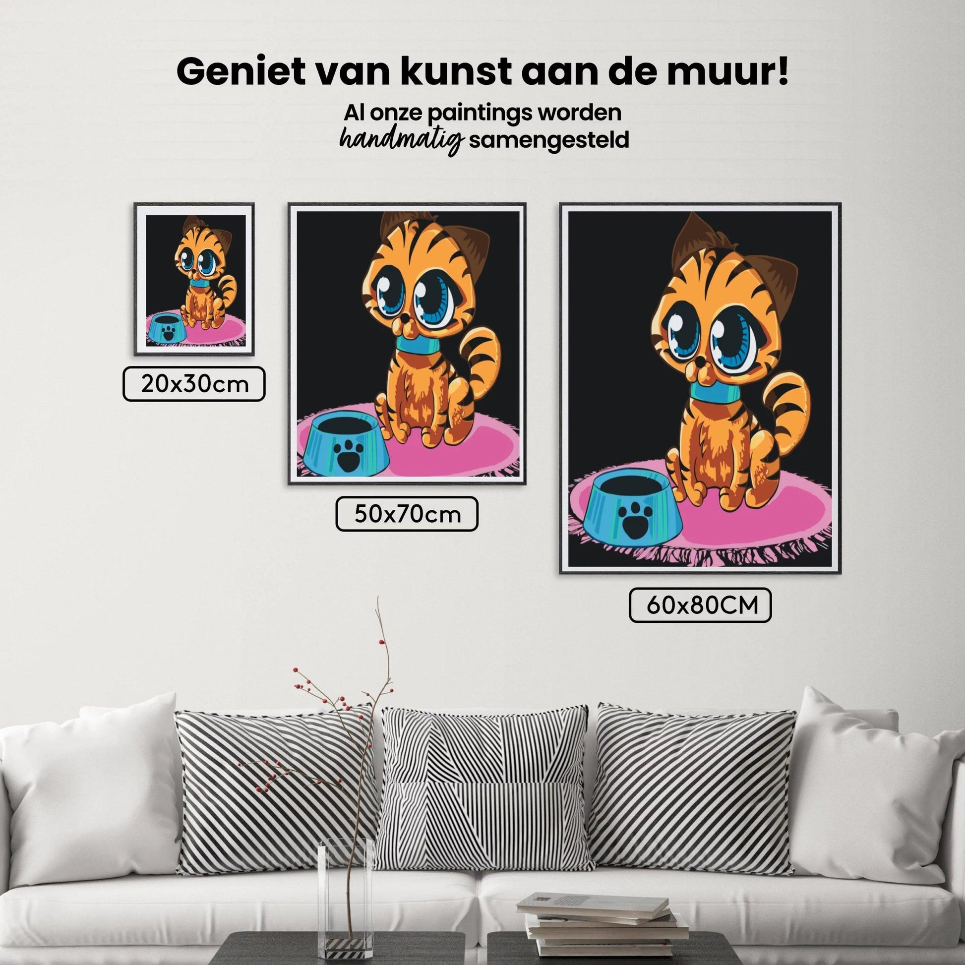 Diamantmaling - En kat med store øjne - SEOS®