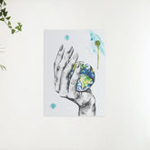 Diamantmaleri - En planet i en kvindes hånd - SEOS Shop ®