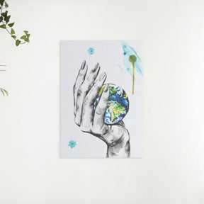 Diamantmaleri - En planet i en kvindes hånd - SEOS Shop ®