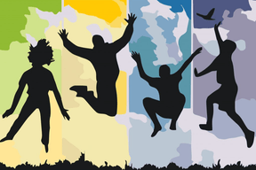 Diamantmaling - Et glædesfyldt spring - SEOS Shop ®