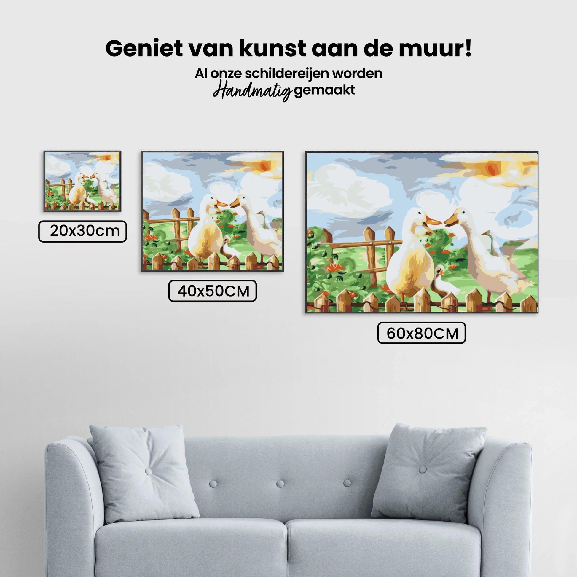 Diamantmaleri - Andefamilie i haven - SEOS®
