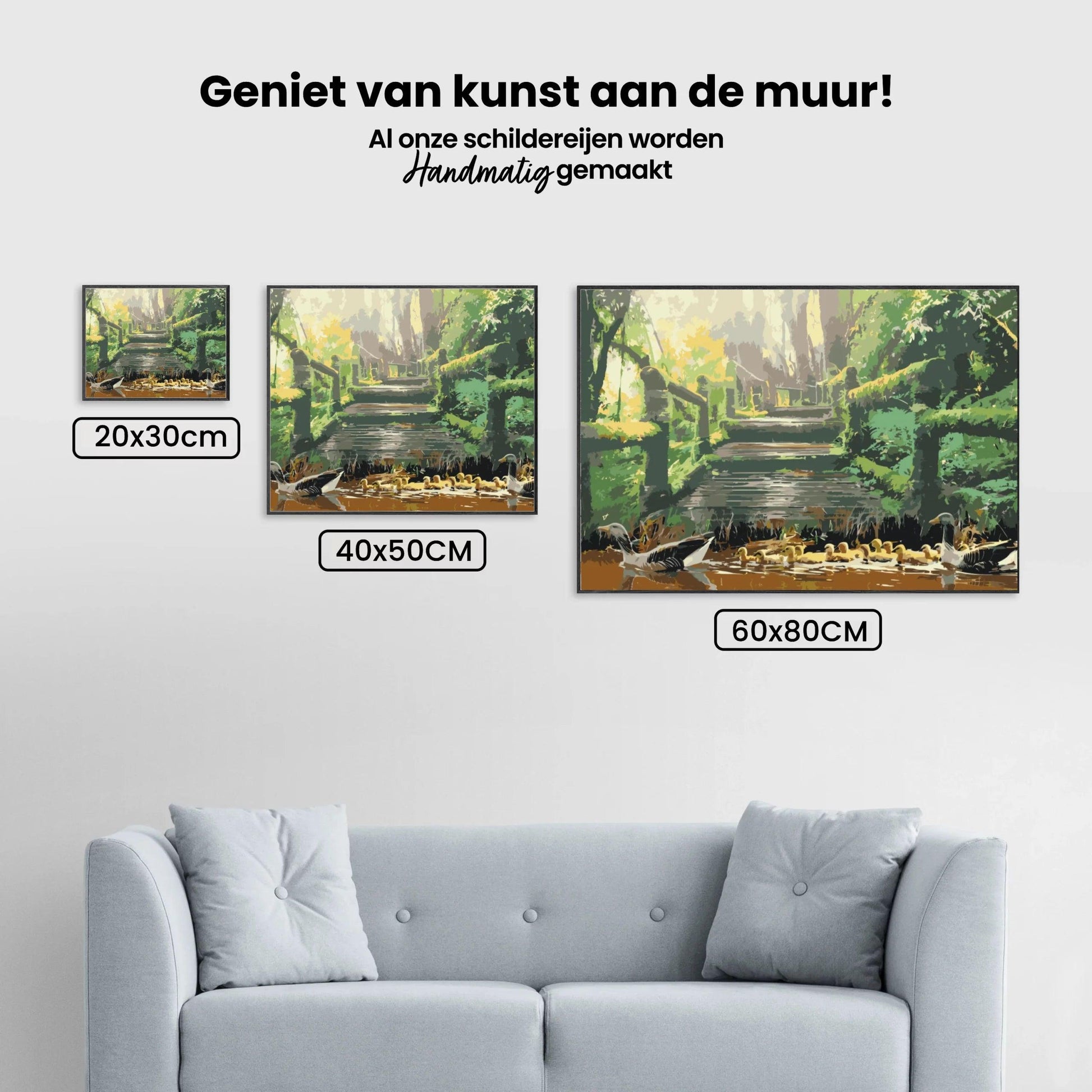 Diamantmaling - Andefamilie i parken - SEOS®