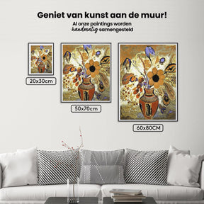 Diamantmaleri - Etruskisk vase med blomster - SEOS Shop ®
