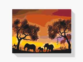 Diamantmaleri - Elefantfamilie - SEOS®