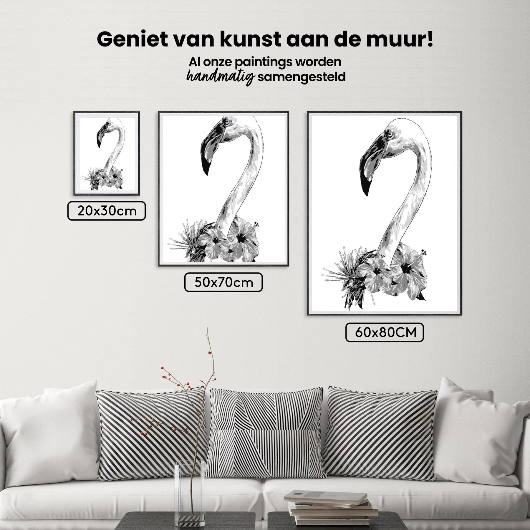 Diamantmaleri - Flamingohoved - SEOS®