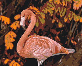 Diamantmaleri - Flamingo i naturen - SEOS®