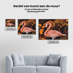 Diamantmaleri - Flamingo i naturen - SEOS®