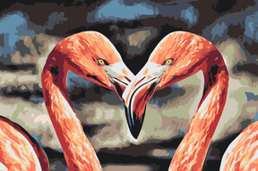 Diamantmaleri - Flamingoer - SEOS®