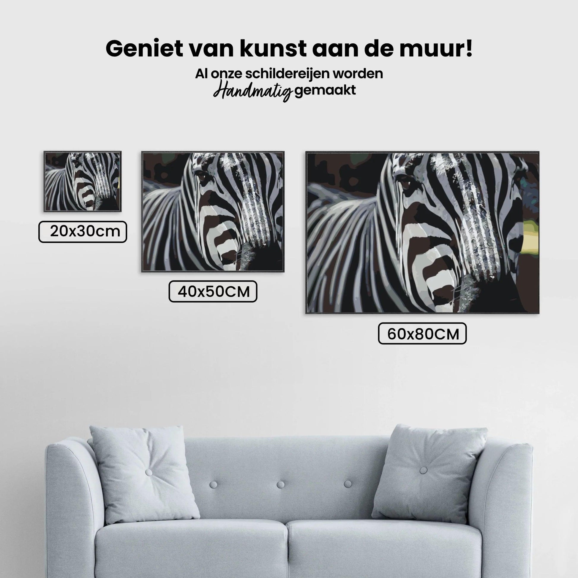 Diamantmaling - Fokus på zebra - SEOS®