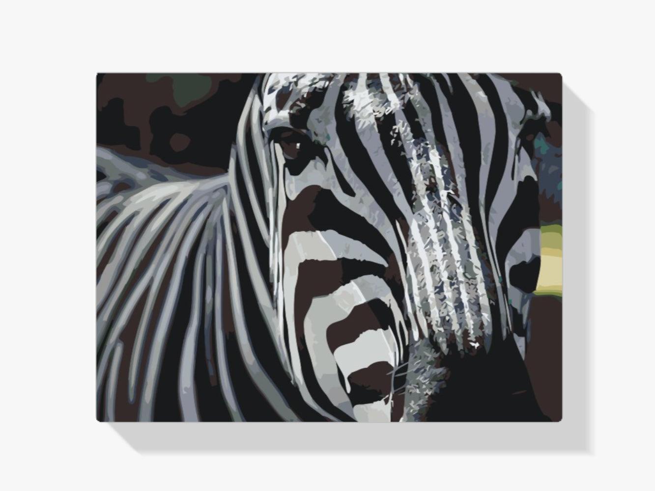 Diamantmaling - Fokus på zebra - SEOS®