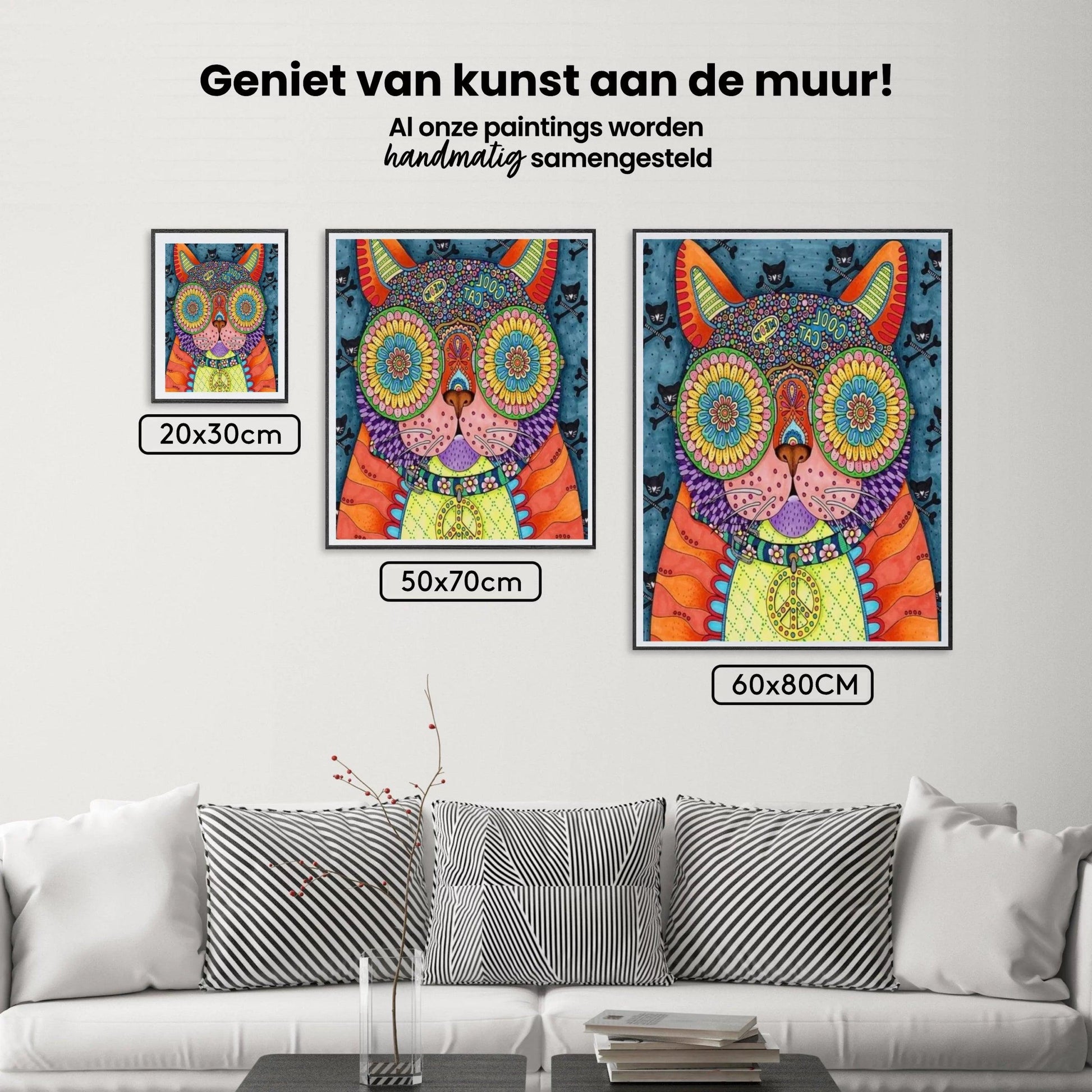 Diamantmaleri - Funky Cool Kat - SEOS Shop ®