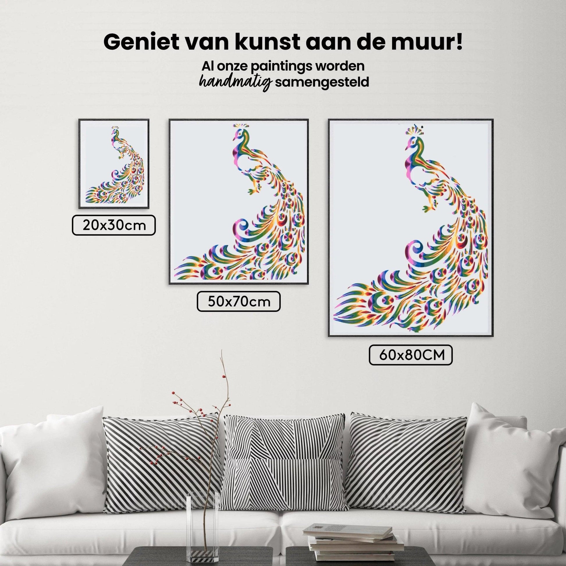 Diamantmaling - Farvet påfugl 2 - SEOS®