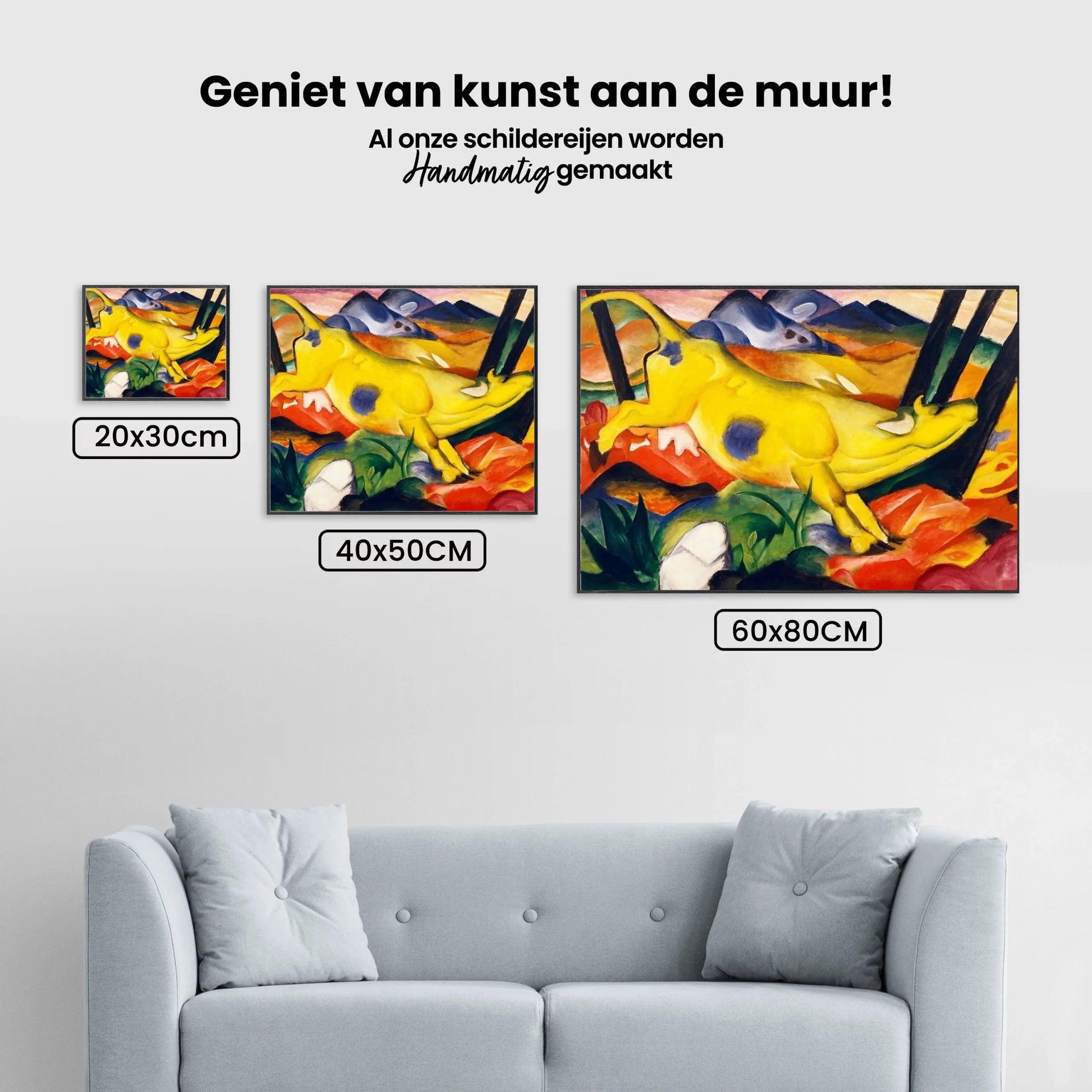 Diamantmaleri - Gul ko - SEOS Shop ®