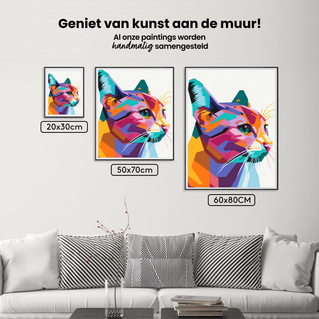 Diamantmaleri - Geometrisk kat - SEOS®