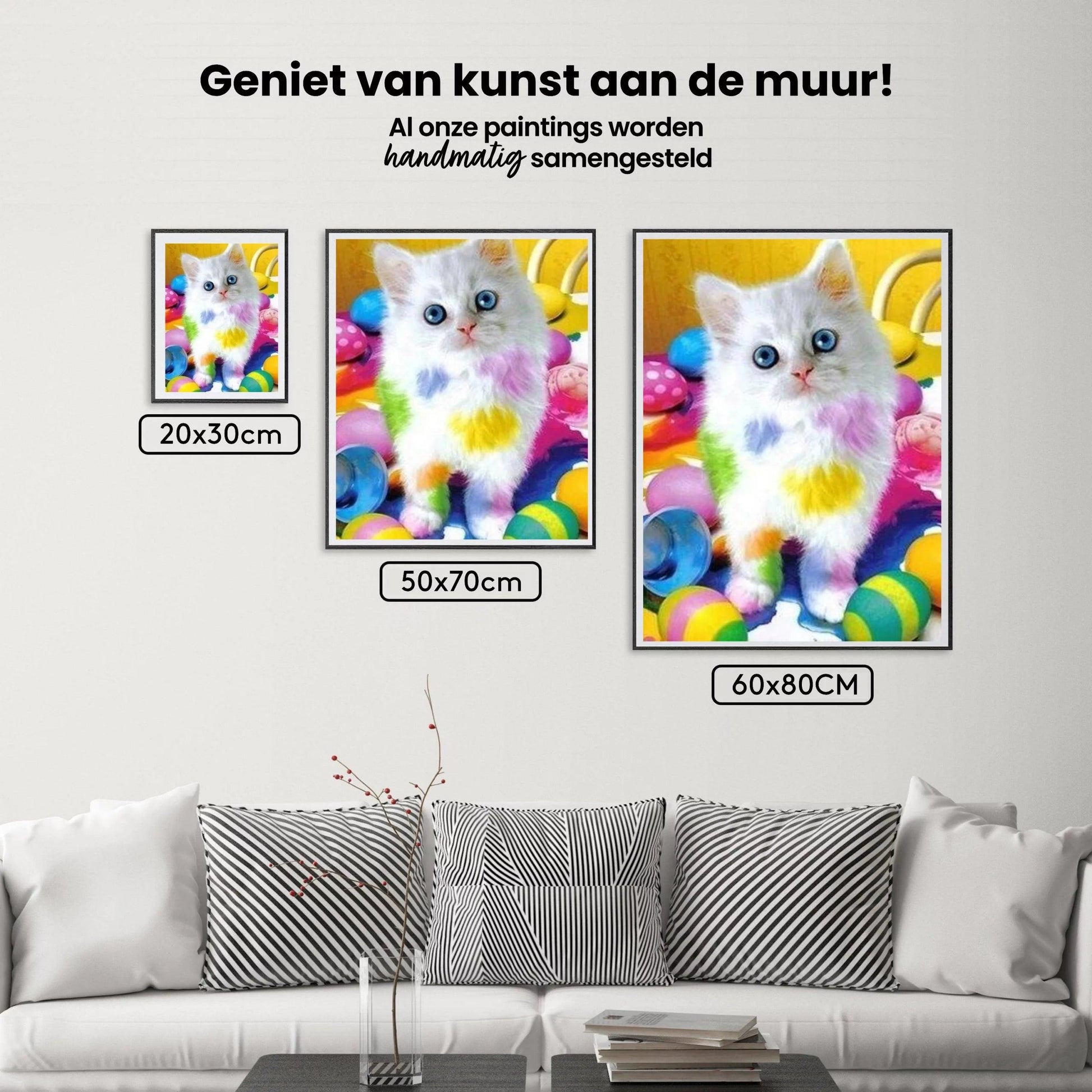 Diamantmaleri - Plettet kat - SEOS®