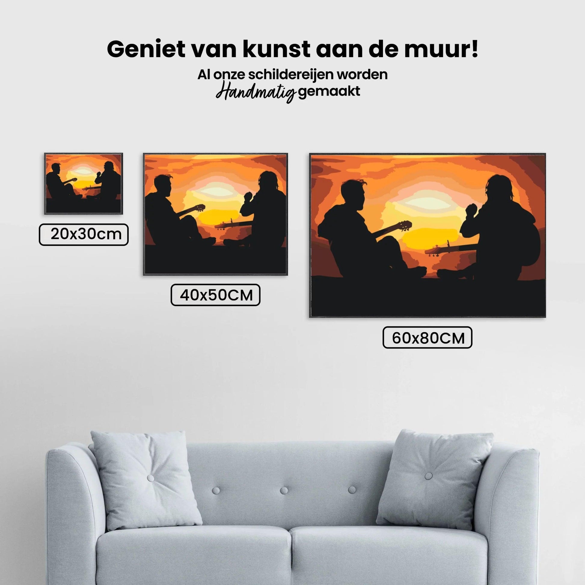 Diamantmaling - Guitarister ved solnedgang - SEOS Shop ®