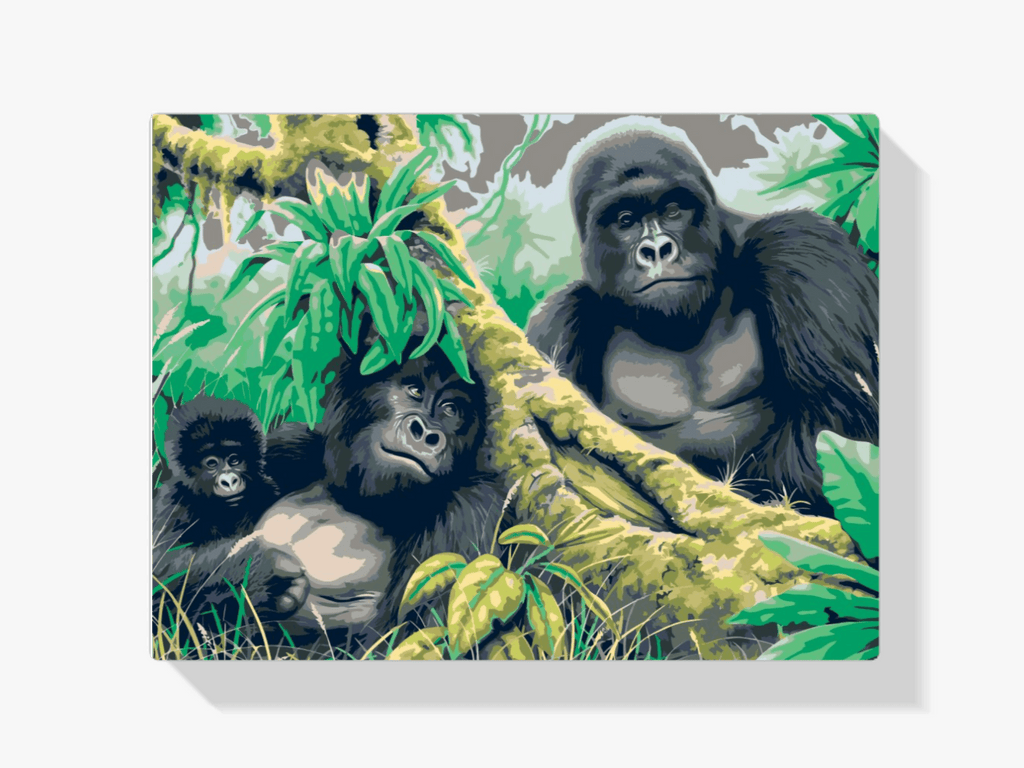 Diamantmaling - Gorillafamilie - SEOS®