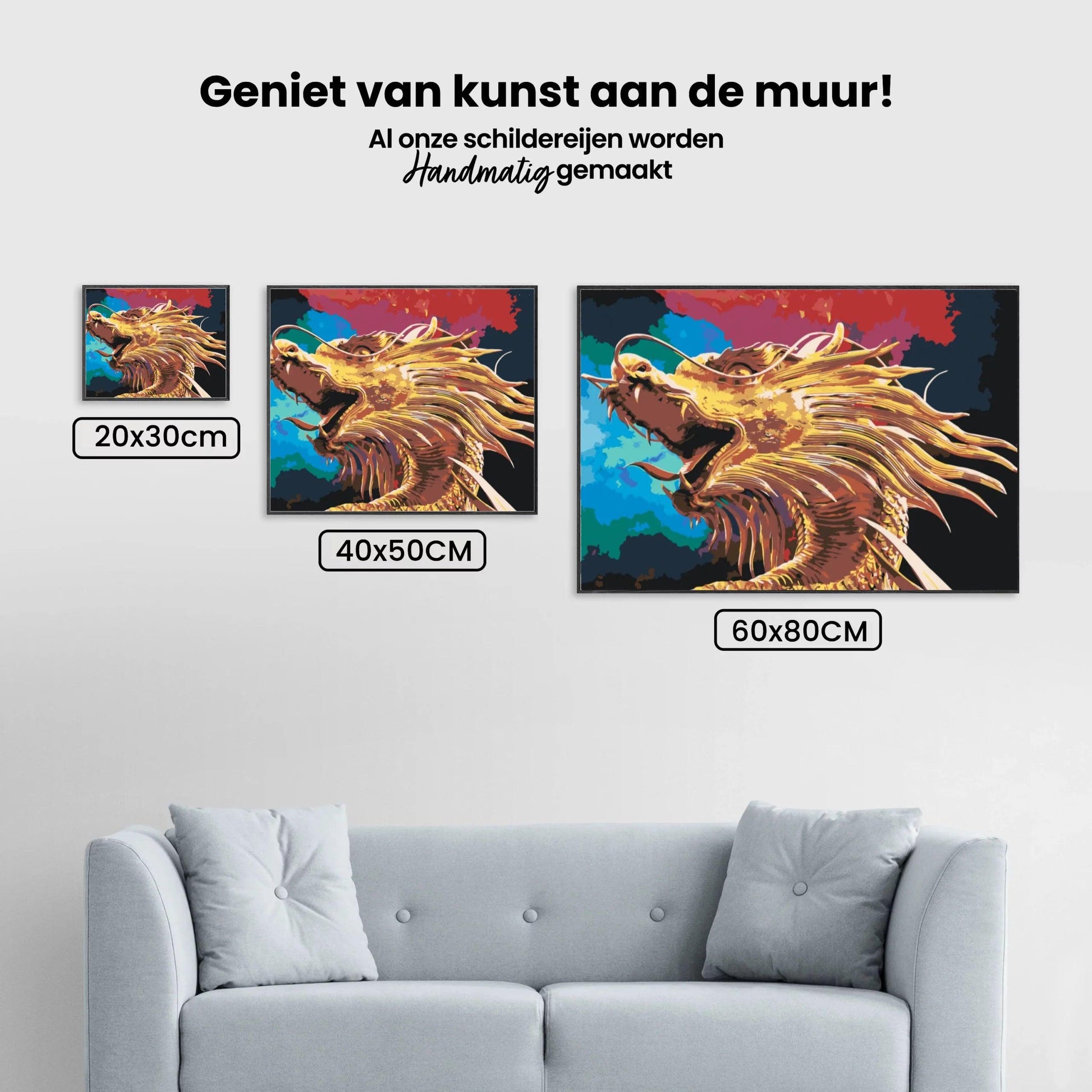 Diamantmaleri - Gylden drage - SEOS Shop ®