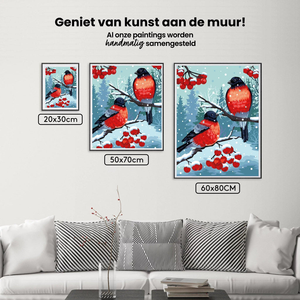 Diamantmaleri - Stillits Fugl Hvid - SEOS®