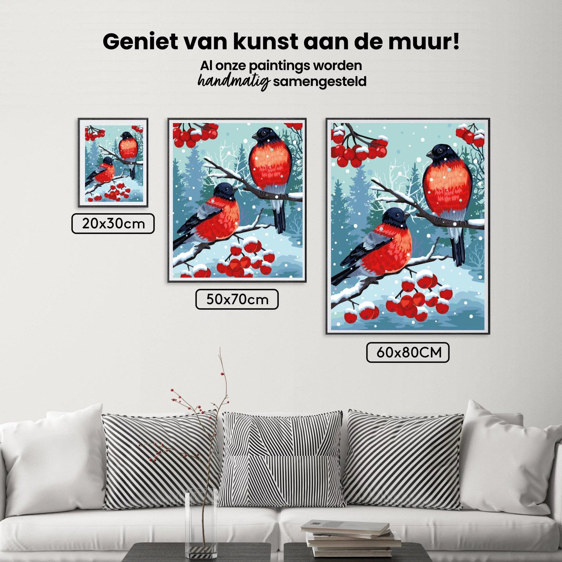 Diamantmaleri - Stillits Fugl Hvid - SEOS®