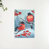 Diamantmaleri - Stillits Fugl Hvid - SEOS®