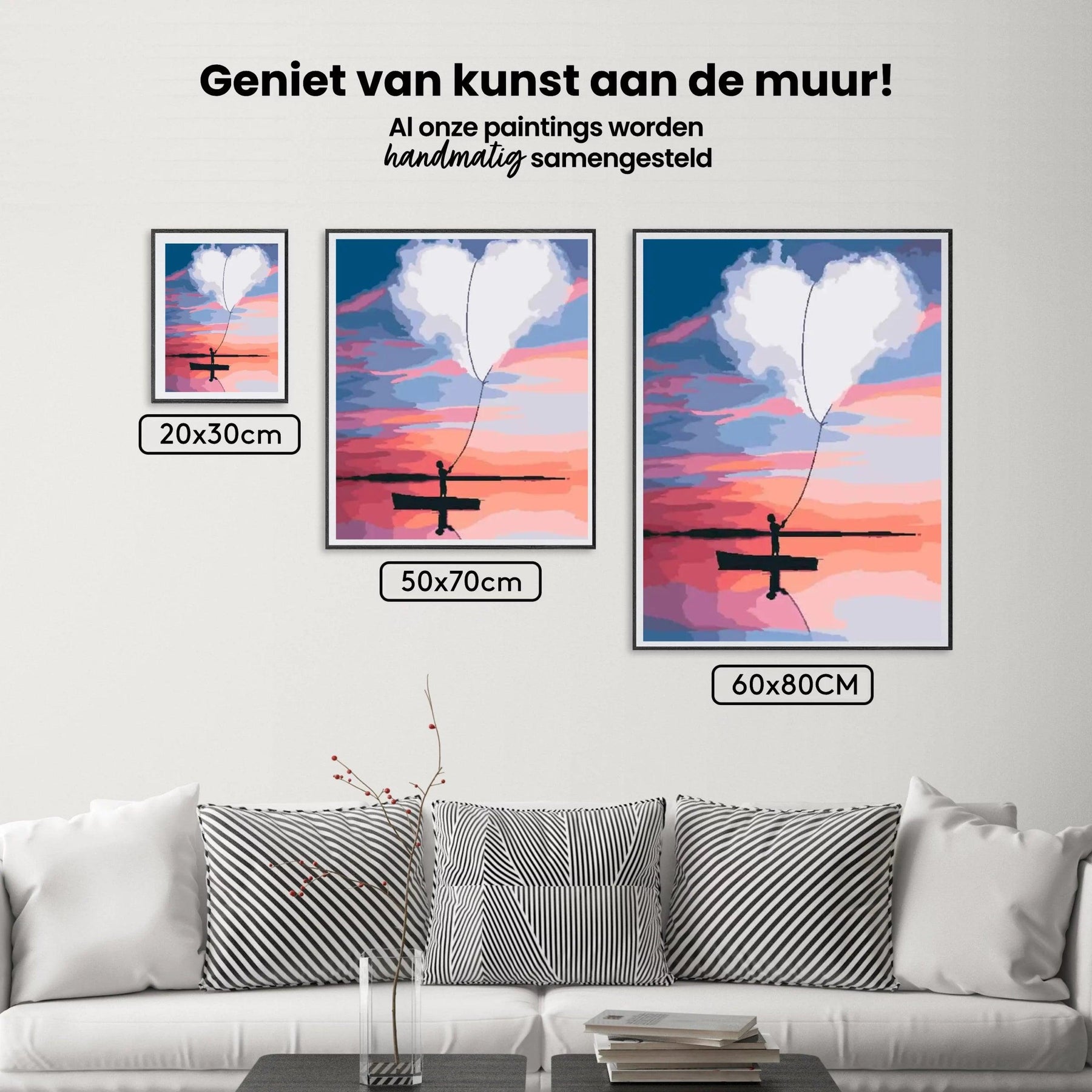 Diamantmaleri - Hjerte på en båd - SEOS Shop ®