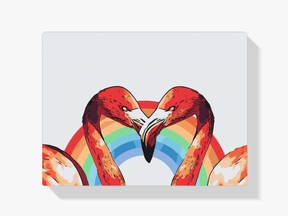 Diamantmaling - Hjerteformede flamingoer - SEOS®