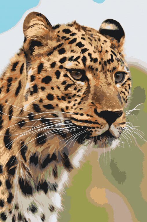 Diamantmaleri - En leopards jagtudsigt - SEOS®