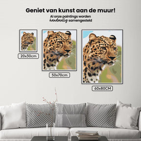 Diamantmaleri - En leopards jagtudsigt - SEOS®