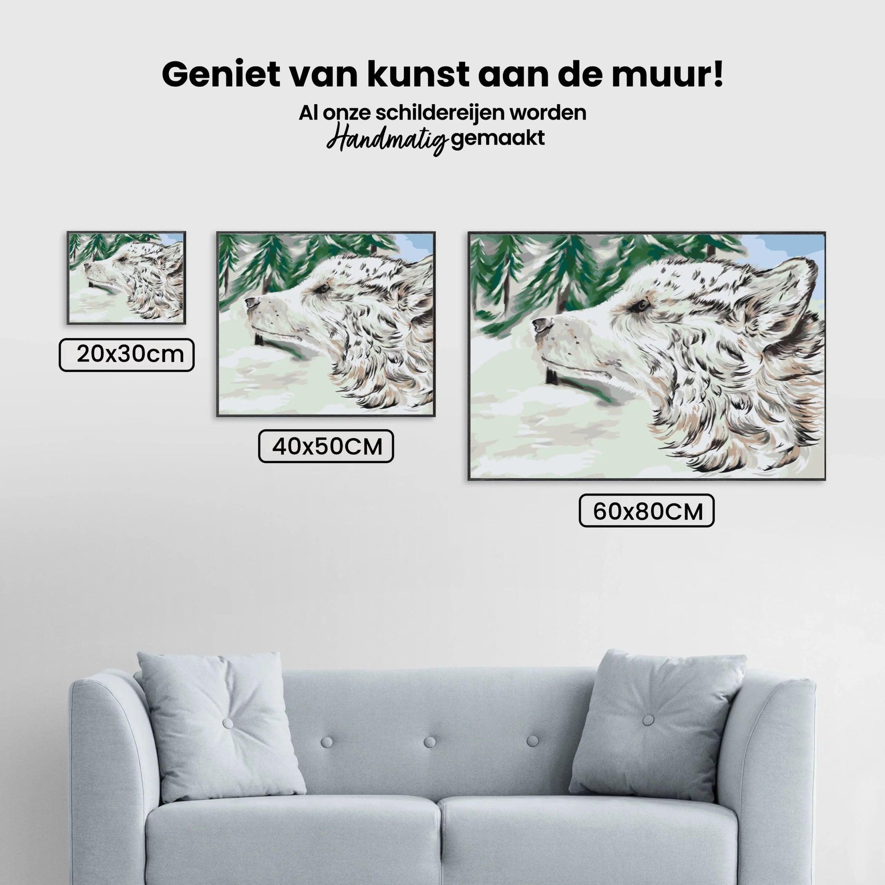 Diamantmaling - Hund i sneen - SEOS®