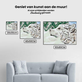 Diamantmaling - Hund i sneen - SEOS®