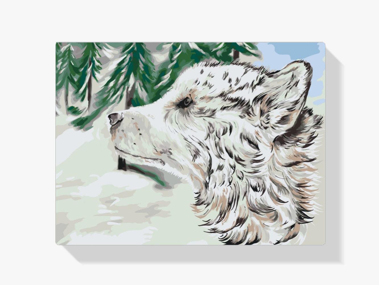 Diamantmaling - Hund i sneen - SEOS®