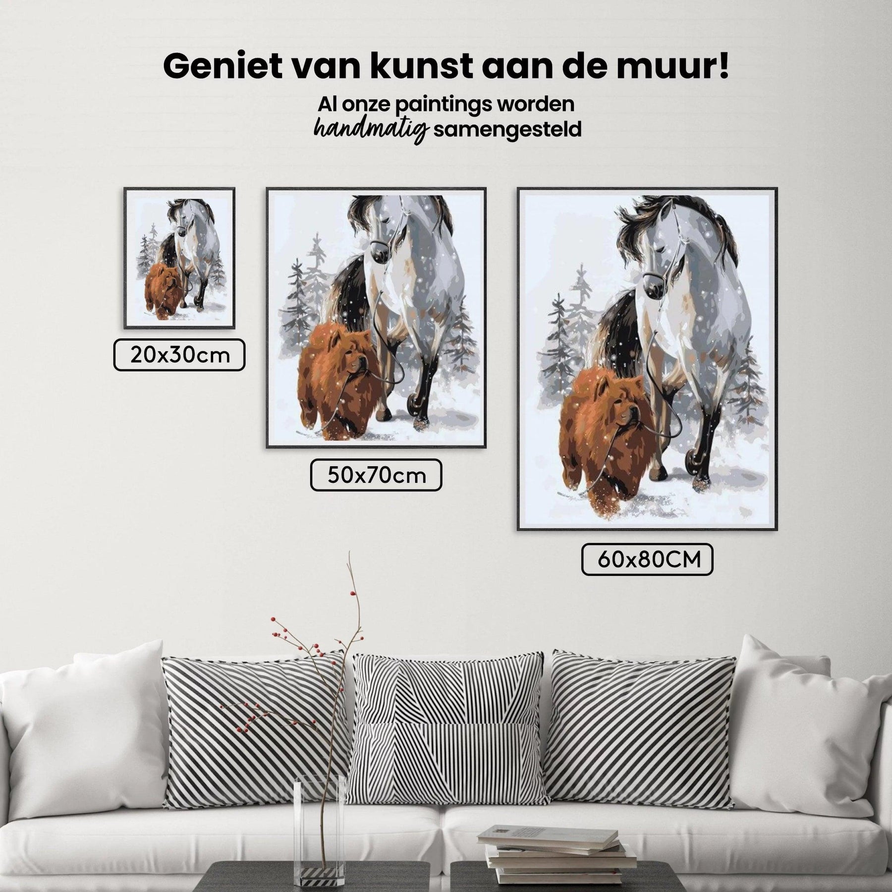 Diamantmaleri - Hund med hest - SEOS®