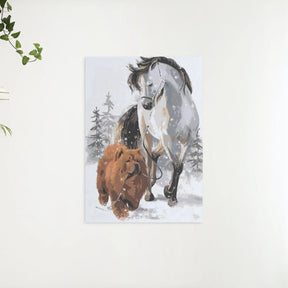 Diamantmaleri - Hund med hest - SEOS®
