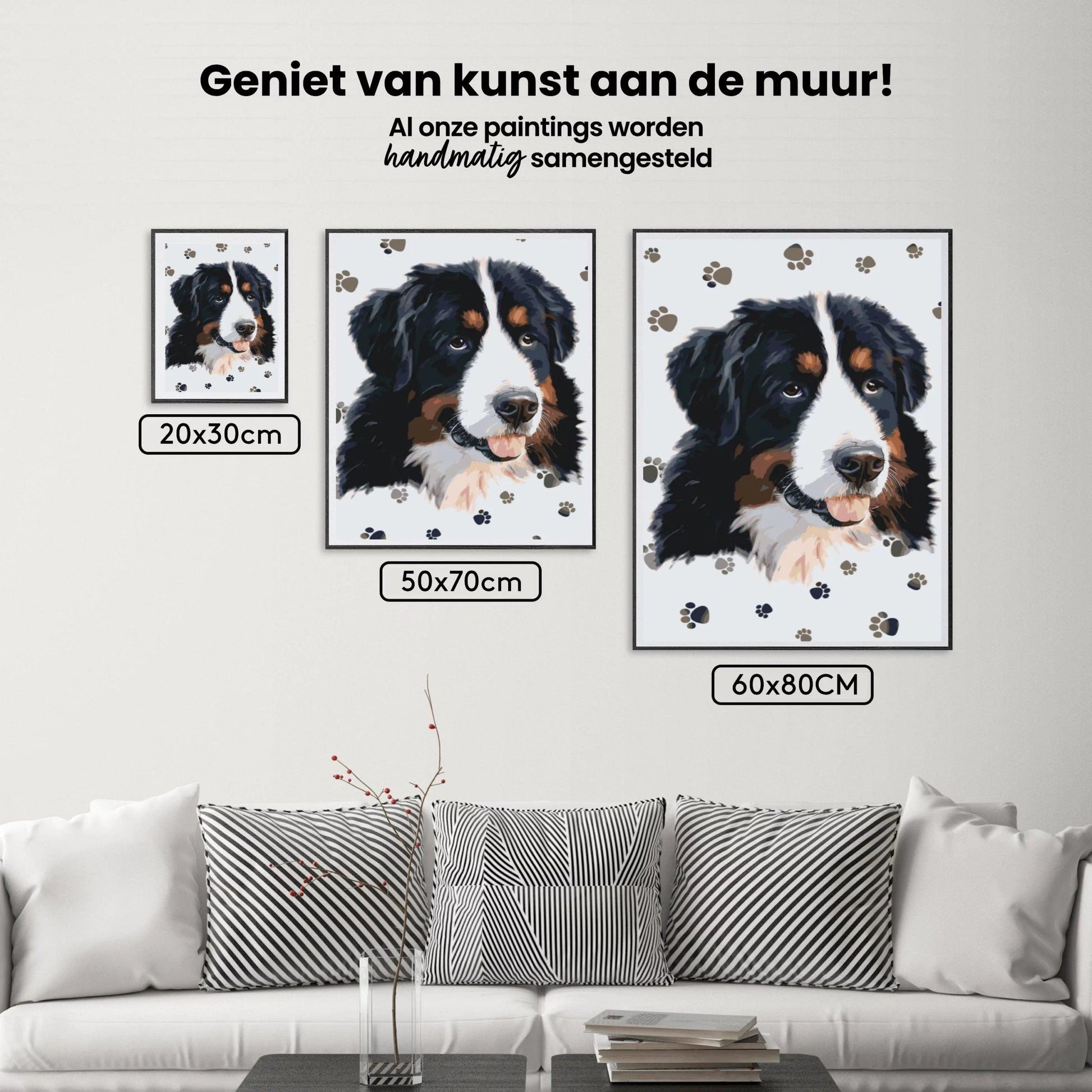 Diamantmaleri - Hund med runde poter - SEOS®