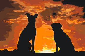 Diamantmaling - Hundevenner - SEOS®