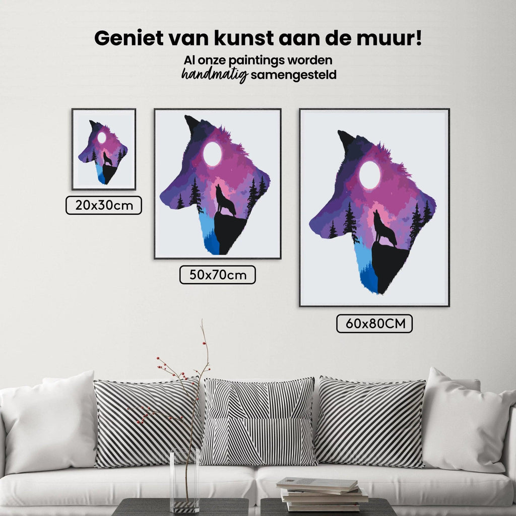 Diamantmaling - Hylende ulv - SEOS®
