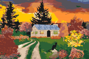 Diamantmaleri - Hus i naturen - SEOS Shop ®