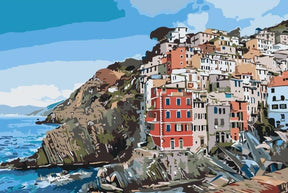 Diamantmaling - Huse på kysten - SEOS Shop ®